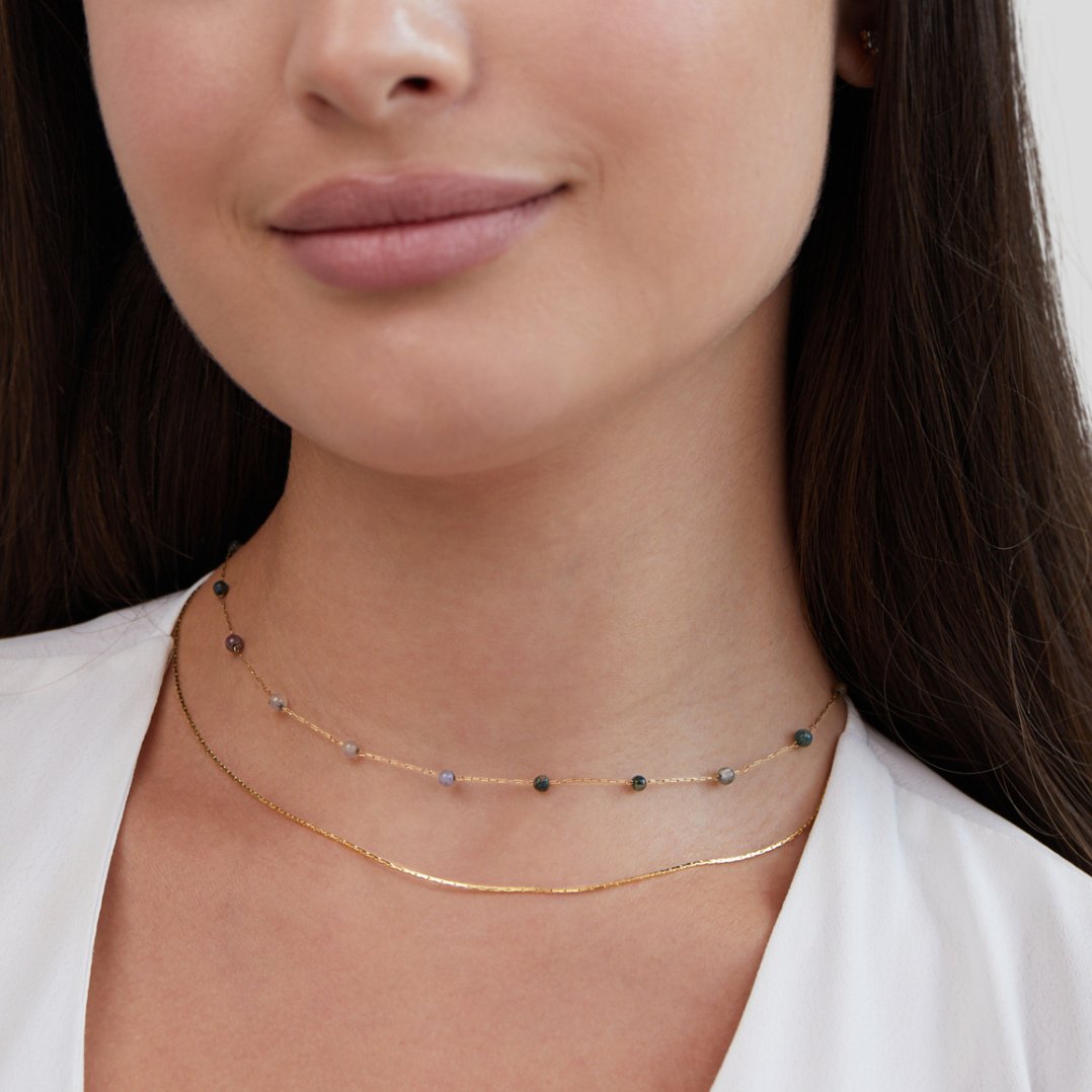Alana Layered Gold-Tone Stone Necklace