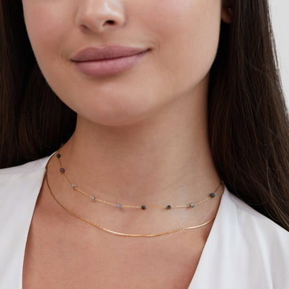 Alana Layered Gold-Tone Stone Necklace