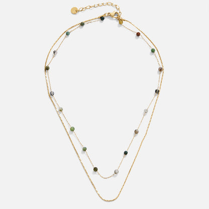 Alana Layered Gold-Tone Stone Necklace