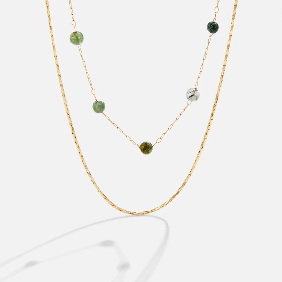 Alana Layered Gold-Tone Stone Necklace