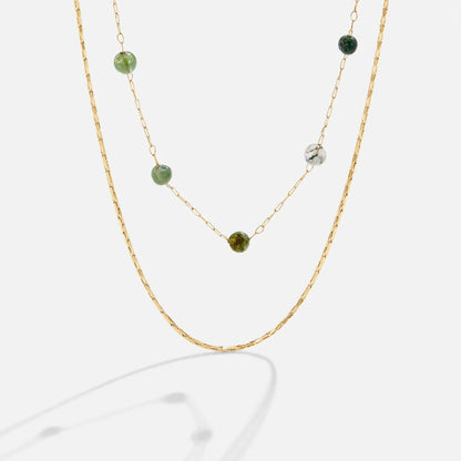 Alana Layered Gold-Tone Stone Necklace
