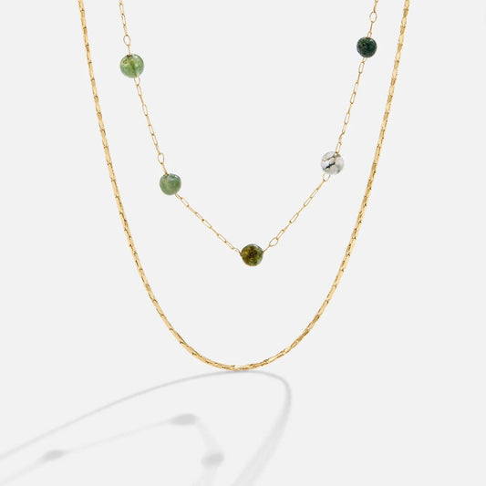 Alana Layered Gold-Tone Stone Necklace