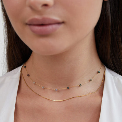 Alana Layered Gold-Tone Stone Necklace