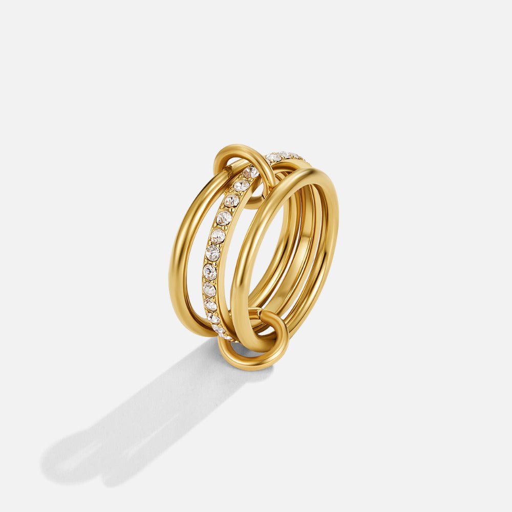 Layered Kaili Gold-Tone Ring