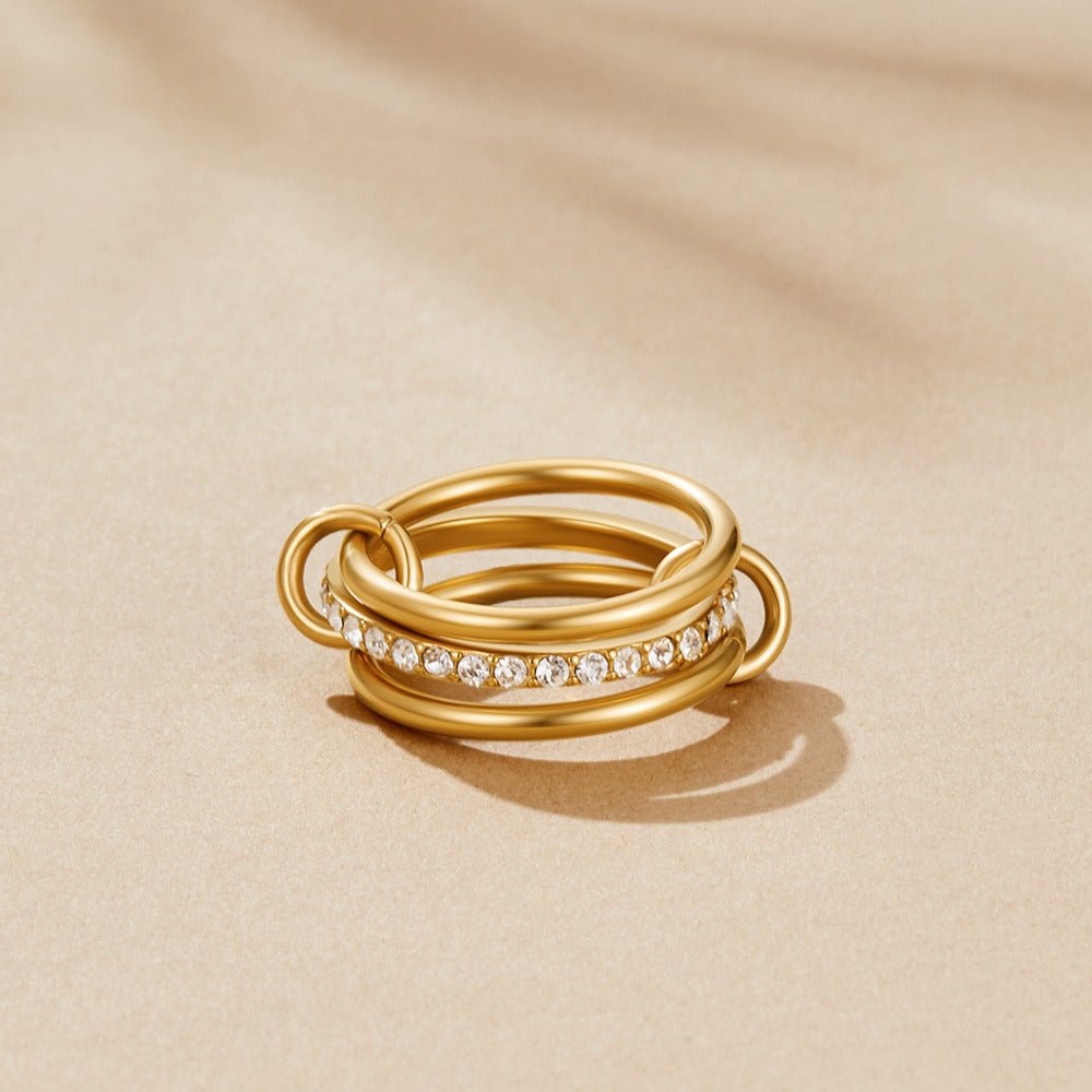 Layered Kaili Gold-Tone Ring