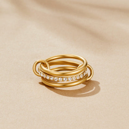 Layered Kaili Gold-Tone Ring