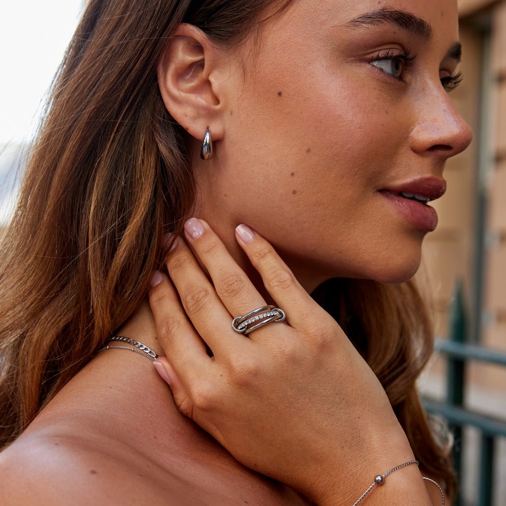 Kaili Silver-Tone Layered Ring
