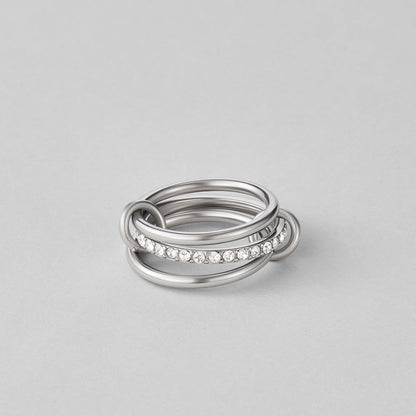 Kaili Silver-Tone Layered Ring