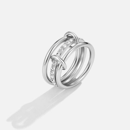 Kaili Silver-Tone Layered Ring