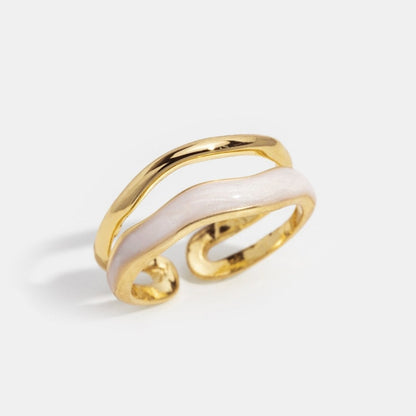Sahara Gold-Tone Layered Ring