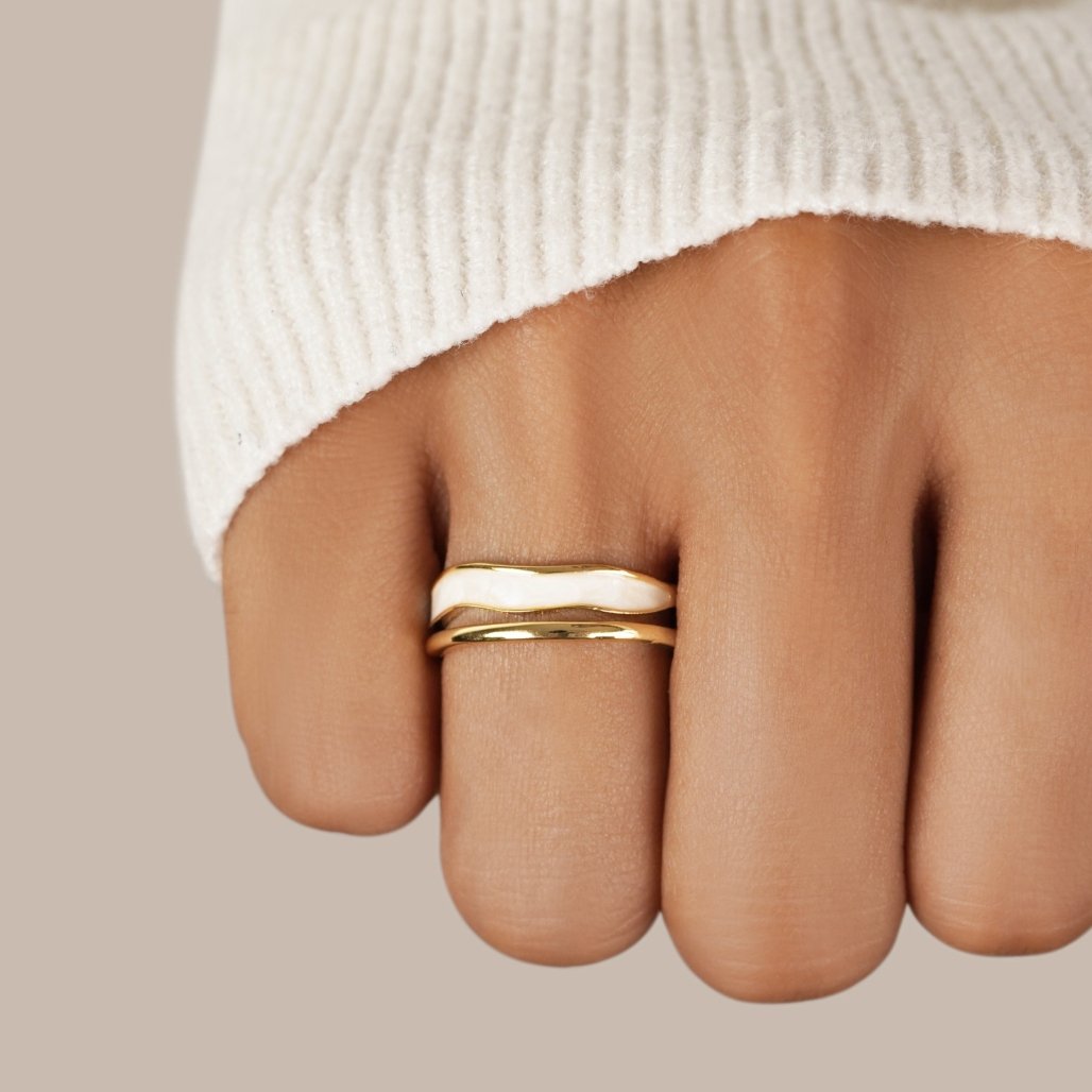 Sahara Gold-Tone Layered Ring