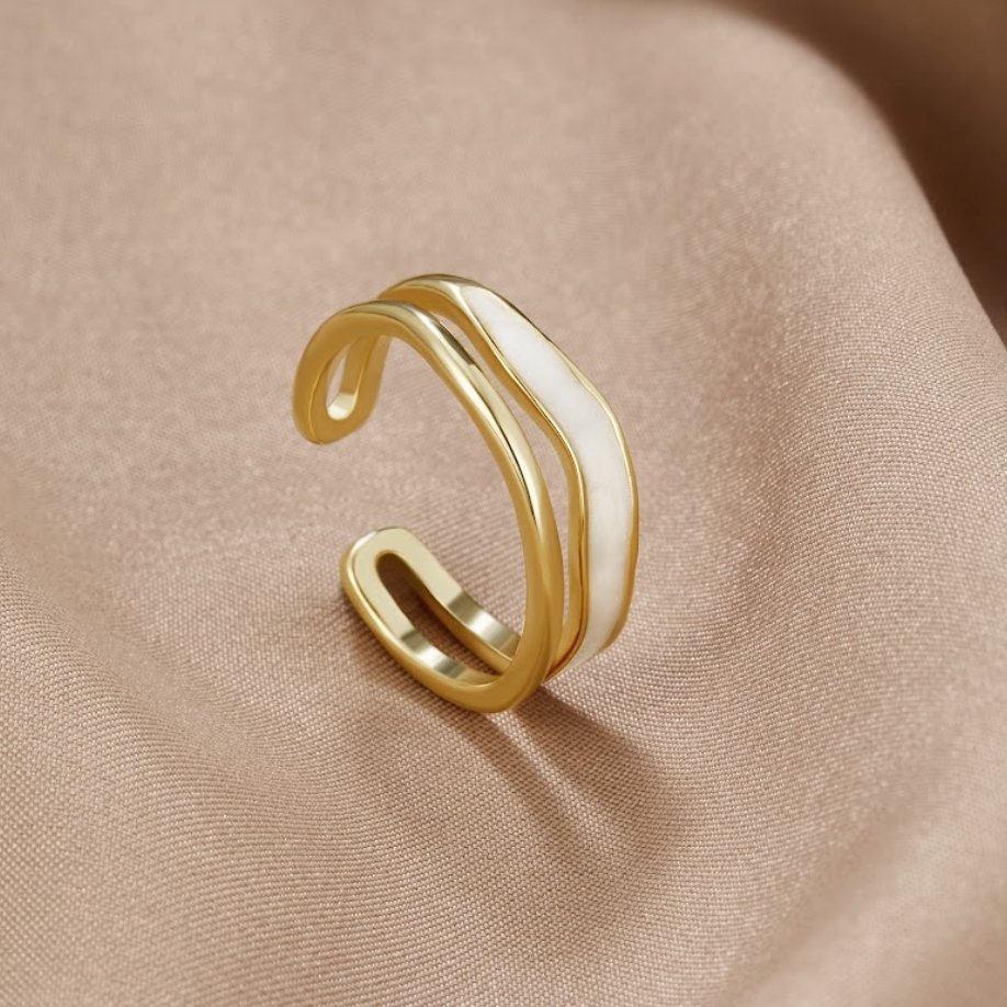 Sahara Gold-Tone Layered Ring