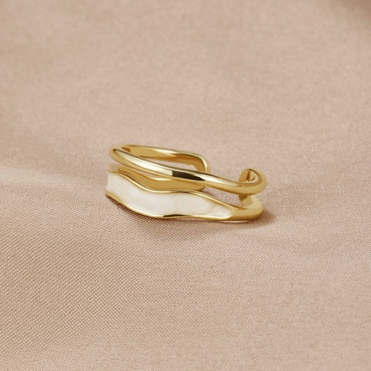 Sahara Gold-Tone Layered Ring
