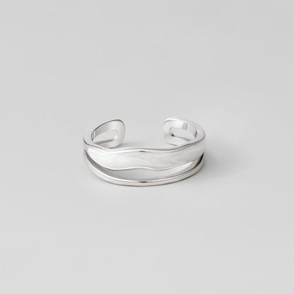 Sahara Silver-Tone Layered Ring