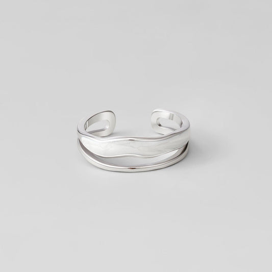 Sahara Silver-Tone Layered Ring