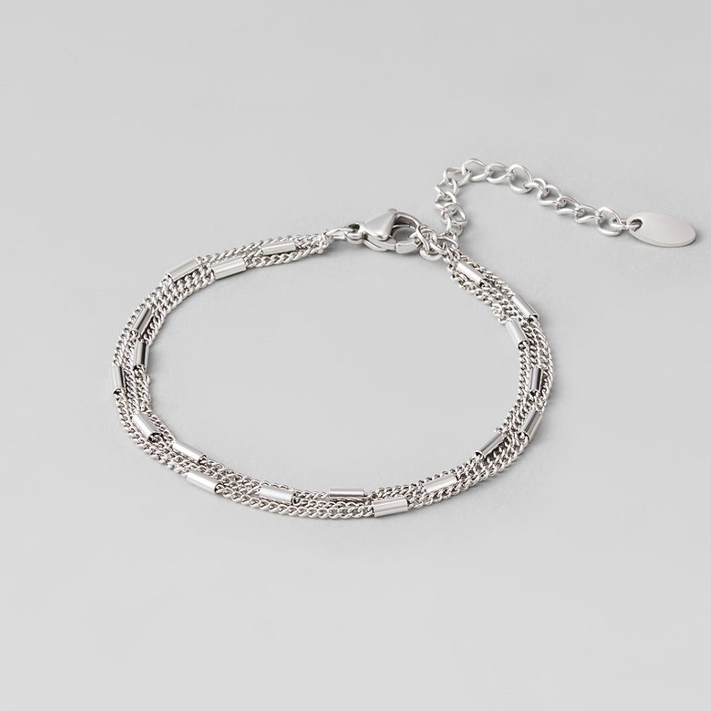 Alia Layered Silver-Tone Bracelet