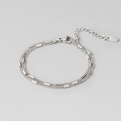 Alia Layered Silver-Tone Bracelet