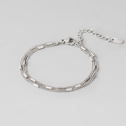 Alia Layered Silver-Tone Bracelet