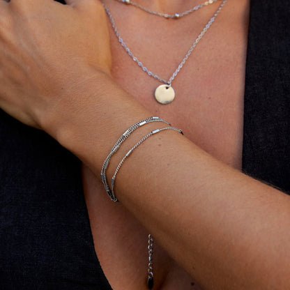 Alia Layered Silver-Tone Bracelet