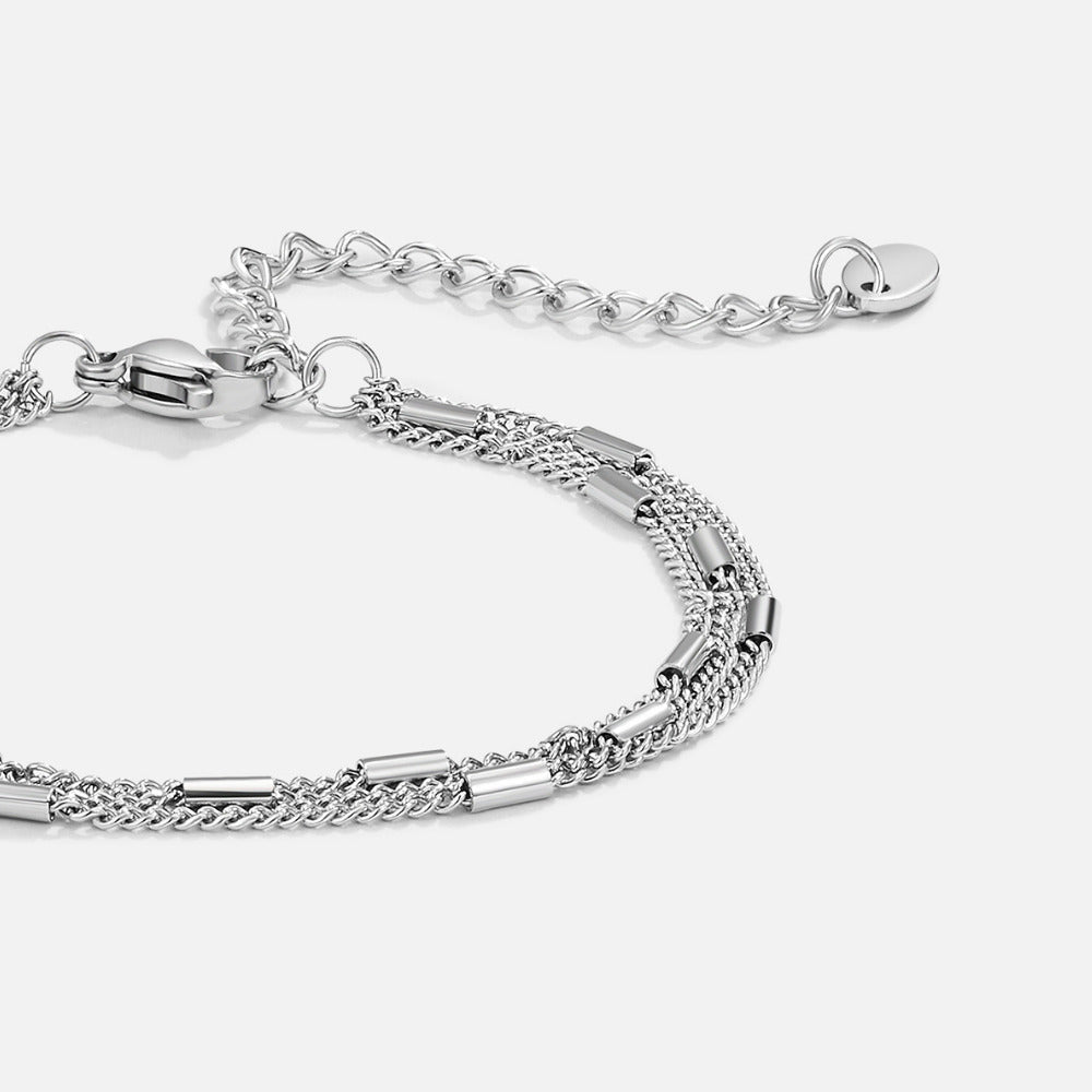 Alia Layered Silver-Tone Bracelet