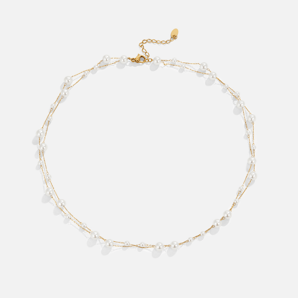 Tori Layered Pearl Necklace
