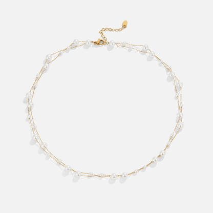 Tori Layered Pearl Necklace