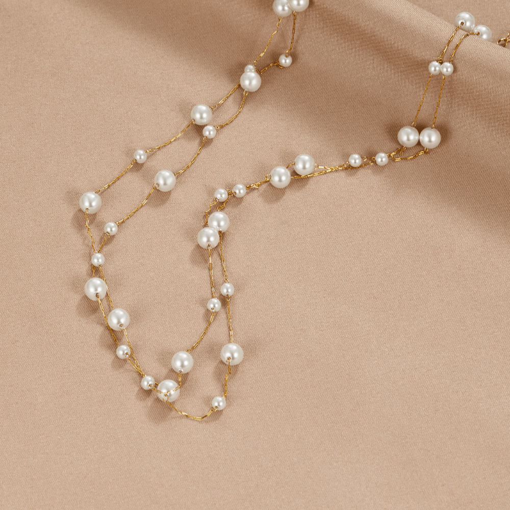 Tori Layered Pearl Necklace