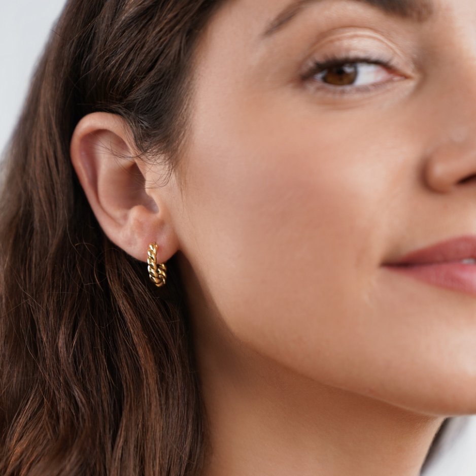 Layla Gold-Tone Twist Earrings