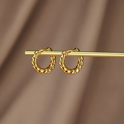 Layla Gold-Tone Twist Earrings