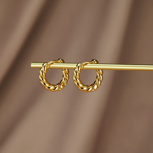Layla Gold-Tone Twist Earrings