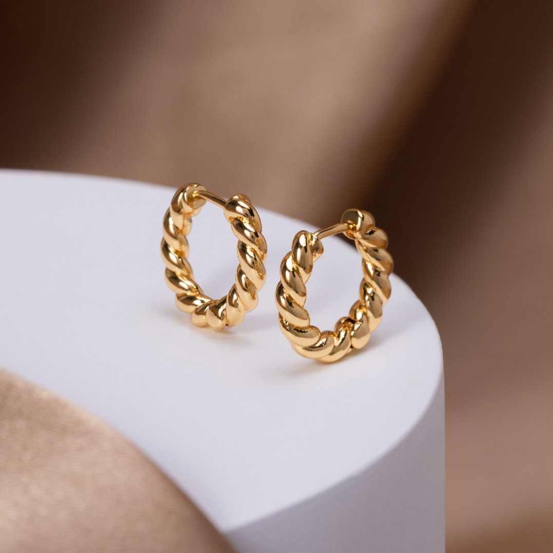 Layla Gold-Tone Twist Earrings