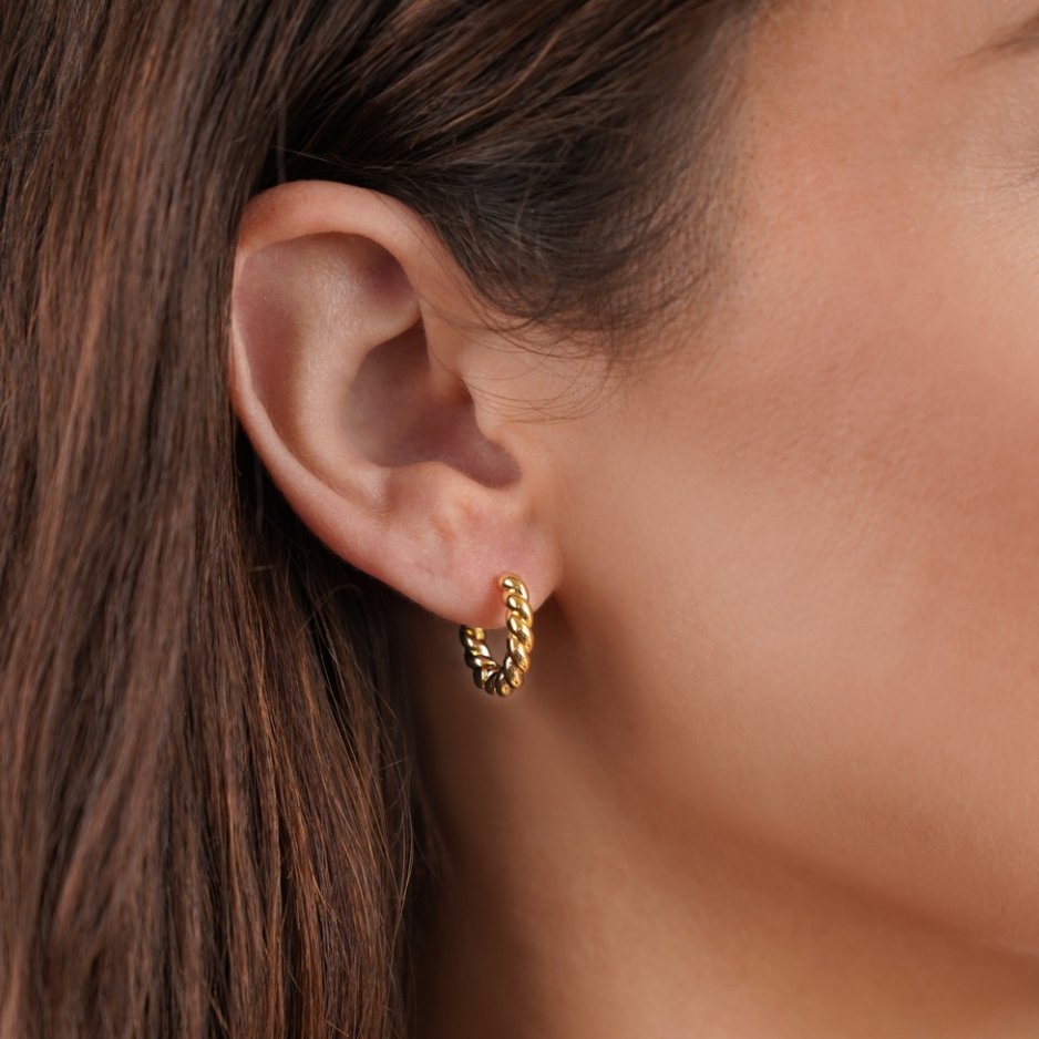 Layla Gold-Tone Twist Earrings
