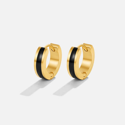 Leigh Black Hoops