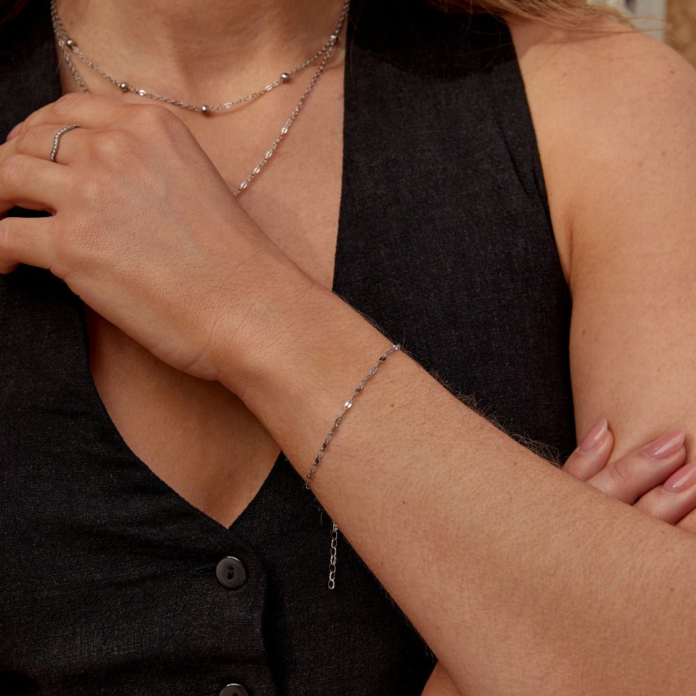 Leila Silver-Tone Chain Bracelet