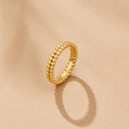 Leona Gold-Tone Beaded Ring
