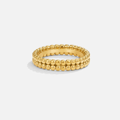 Leona Gold-Tone Beaded Ring