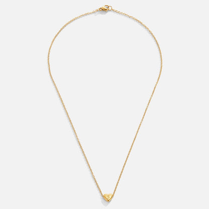 Letter Heart Pendant Necklace