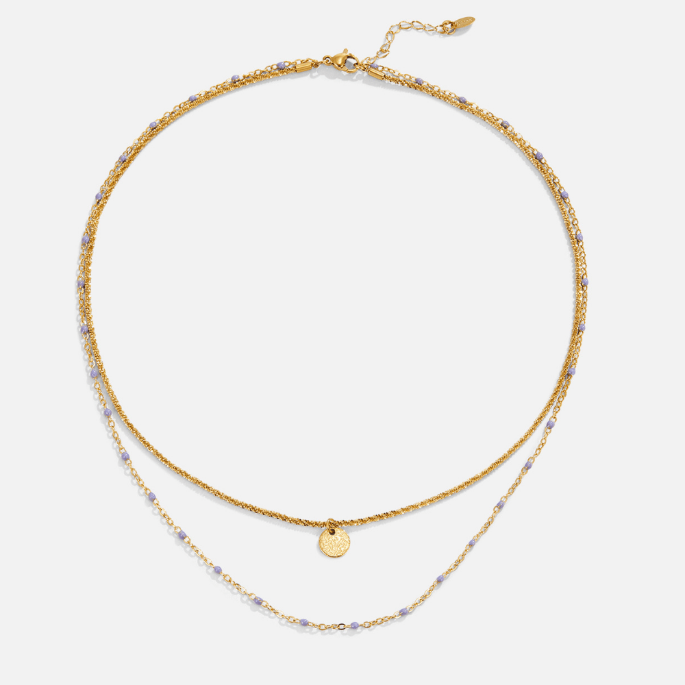Lia Layered Gold-Tone Coin Necklace