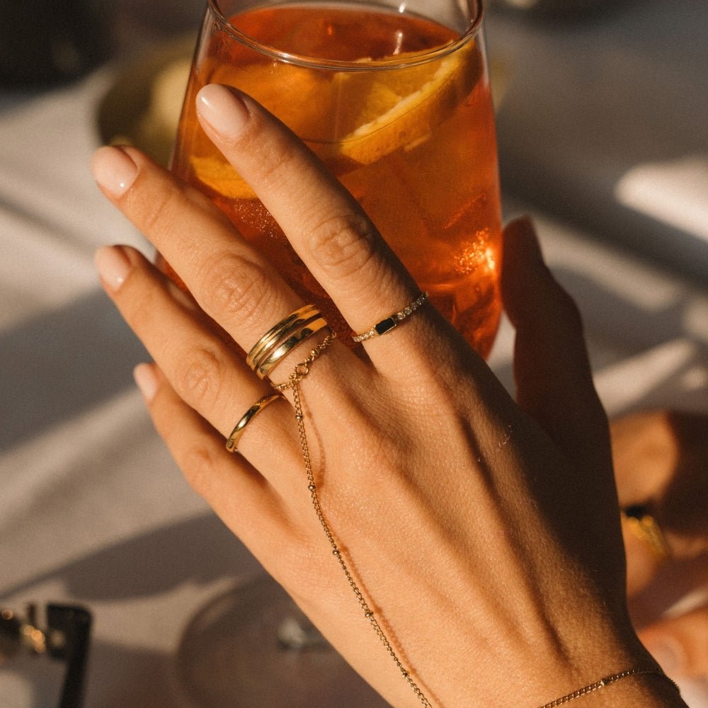 Lia Gold-Tone Layered Ring