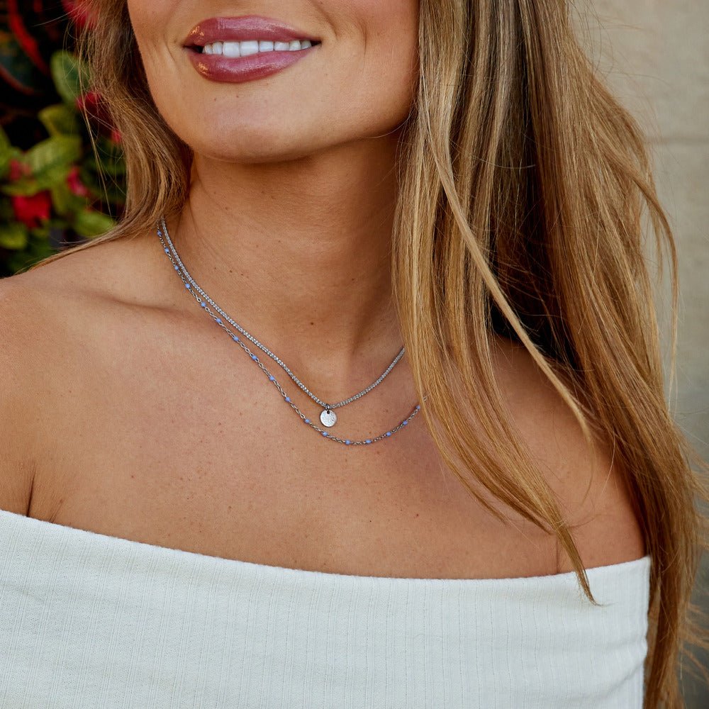 Lia Layered Silver-Tone Coin Necklace