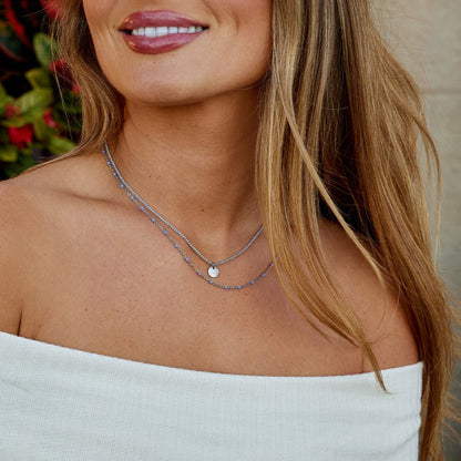 Lia Layered Silver-Tone Coin Necklace