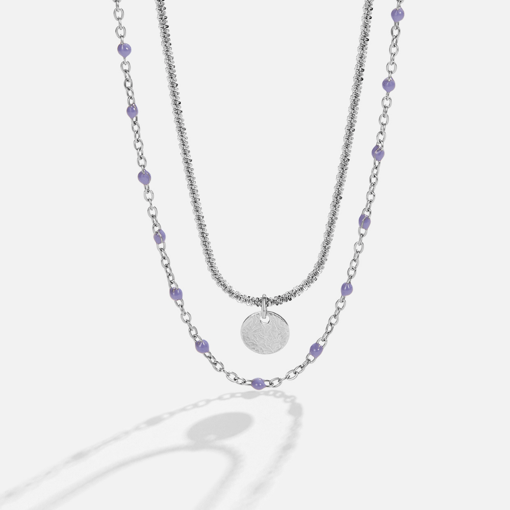 Lia Layered Silver-Tone Coin Necklace