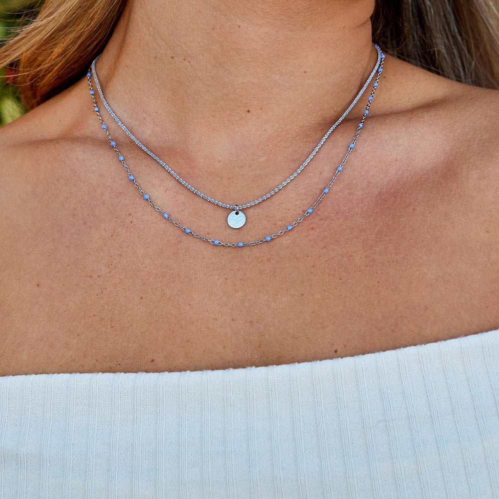 Lia Layered Silver-Tone Coin Necklace
