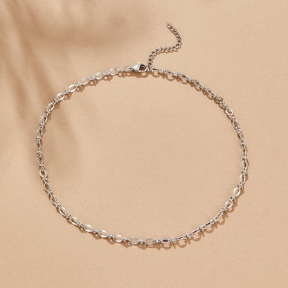 Silver-Tone Link Chain Necklace