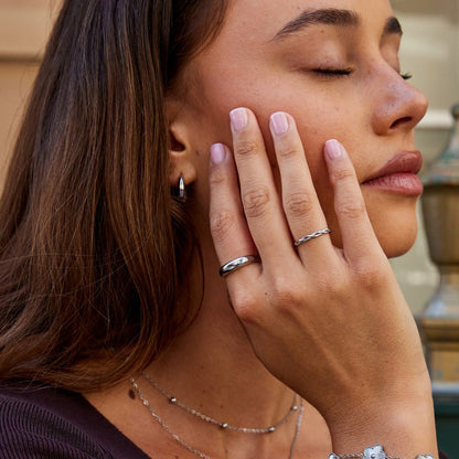 Lois Silver-Tone Band Ring