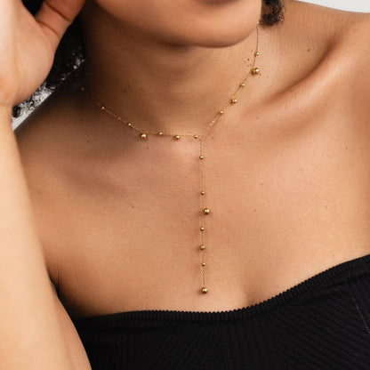 Lovi Gold-Tone Beaded Tassel Necklace