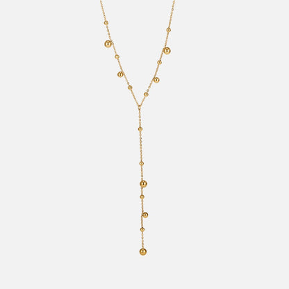 Lovi Gold-Tone Beaded Tassel Necklace