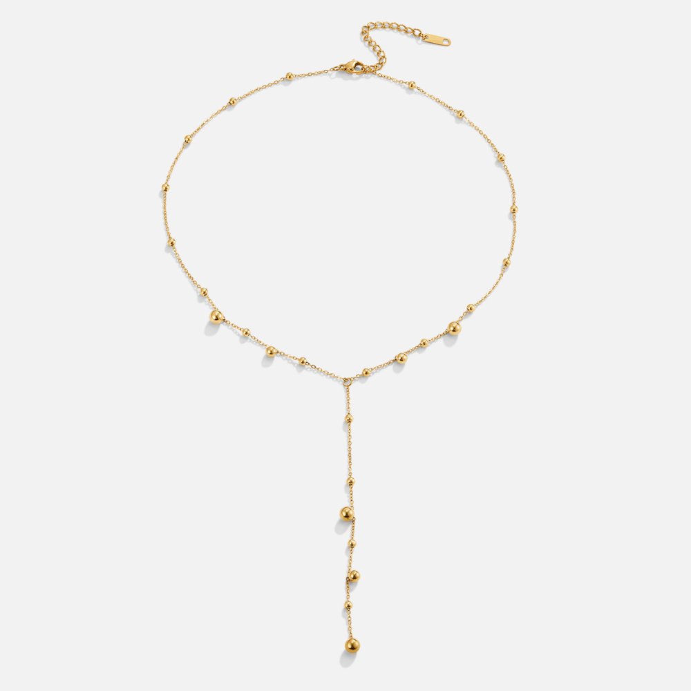 Lovi Gold-Tone Beaded Tassel Necklace