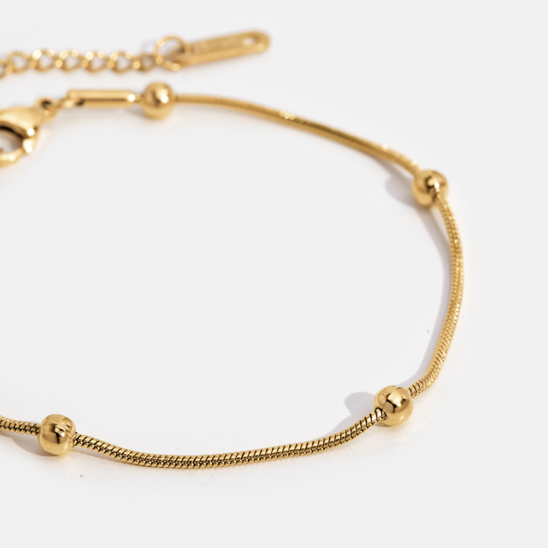 Luna Gold-Tone Beaded Bracelet