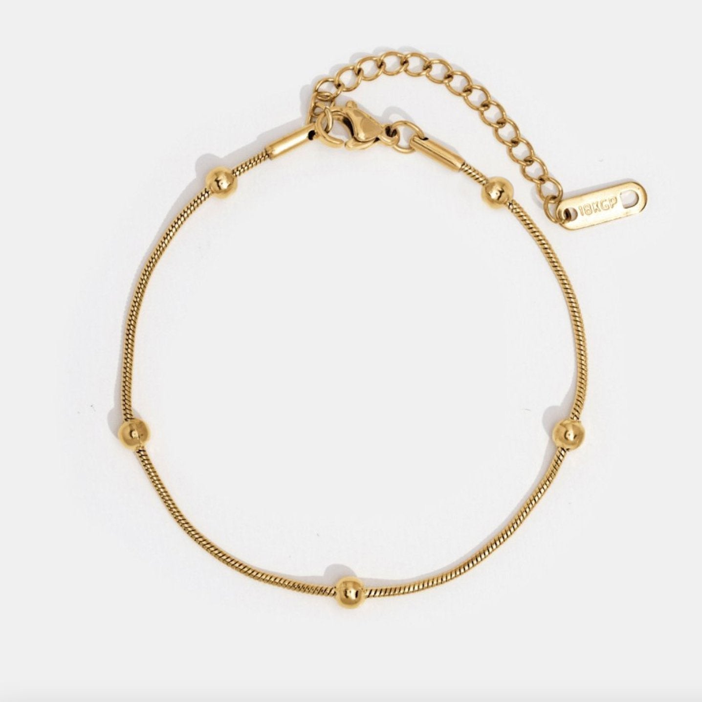 Luna Gold-Tone Beaded Bracelet